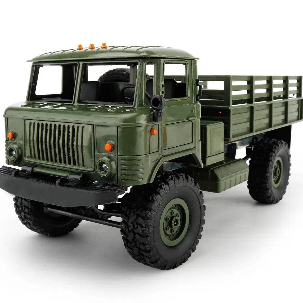 Idea S® 18139 B24 militare Truck 4 WD 2.4 GHz R/C RC telecomandato Laster, Serbatoio, catena veicolo, Monster Crawler camion 1: 16, nuovo