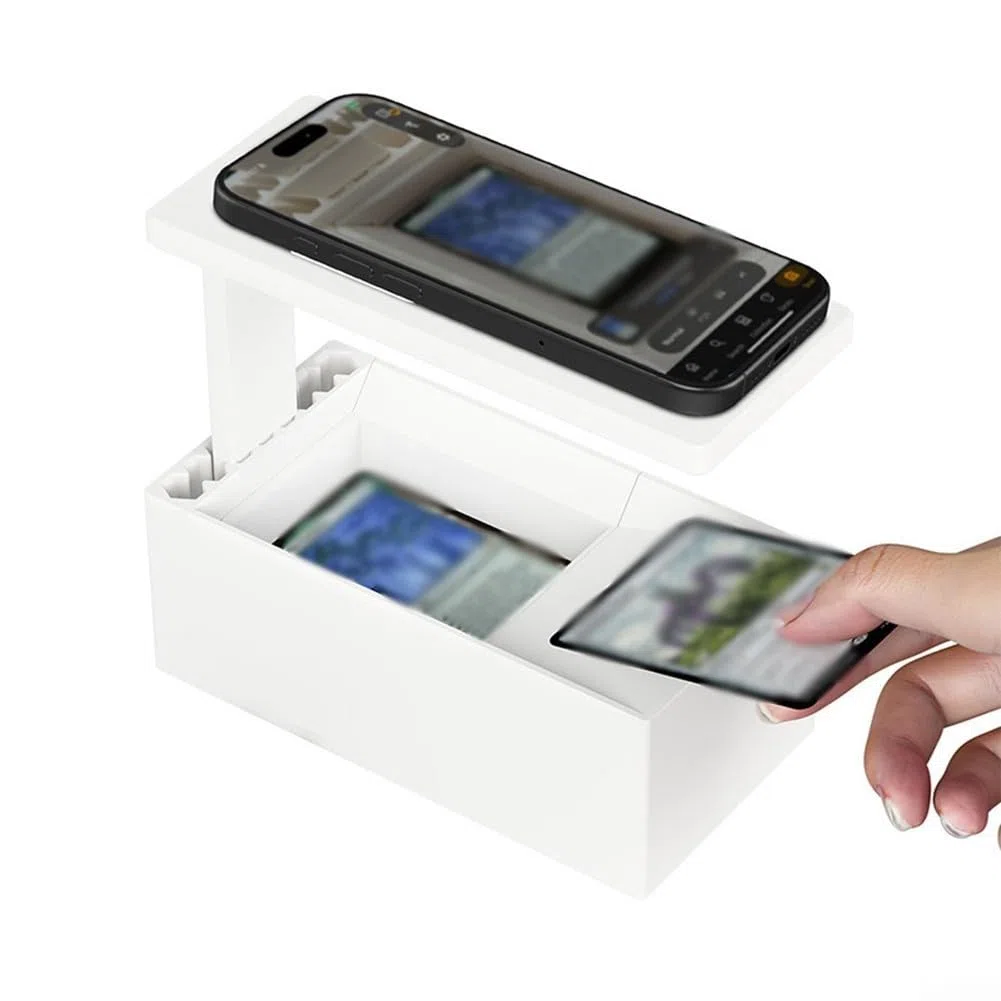 Per scanner MTG, Scanstand per carte collezionabili di dimensioni standard, per app Manabox, per collezionisti di giochi (18,2 x 9 x 18,2 cm)