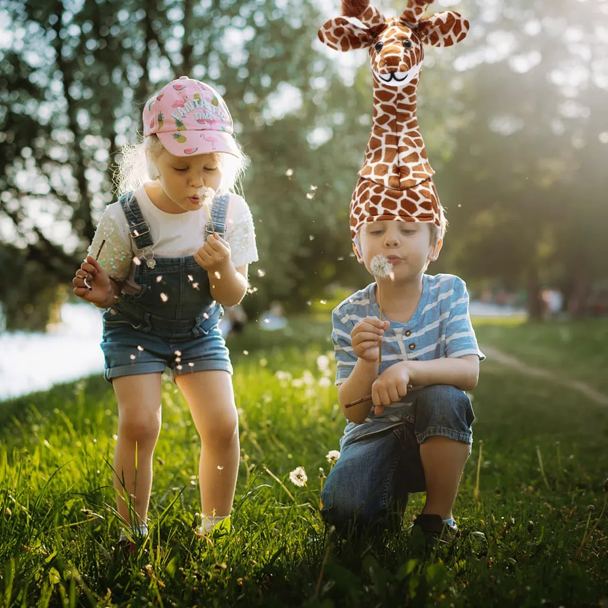 TOYANDONA Costume da giraffa, cappello per prestazioni interattive, per genitori e divertimento durante feste e celebrazioni, feste a tema, Halloween