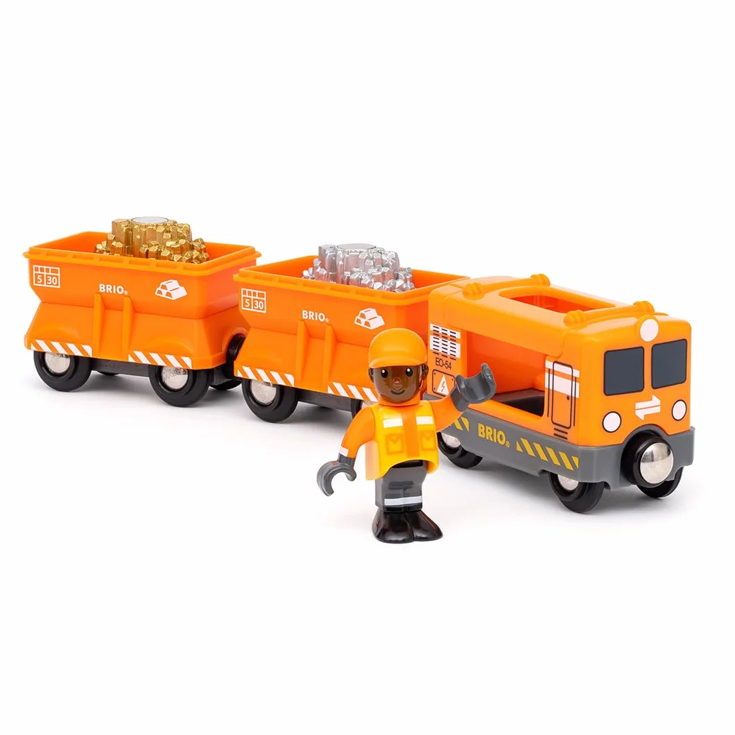 BRIO World - Treno Merci, Accessorio Pista Trenino, Set Costruzioni in Legno, Compatibile con Tutti i Prodotti BRIO, Giocattolo per Bambini 3+ Anni