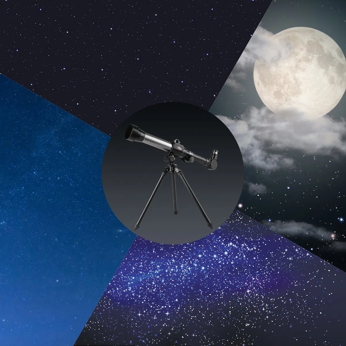 Telescopi Bambini 20X 30X 40X Ingrandimento Telescopio Astronomico Telescopio giocattolo educativo portatile per bambini Principianti Sky Star Gazing Birds Watching