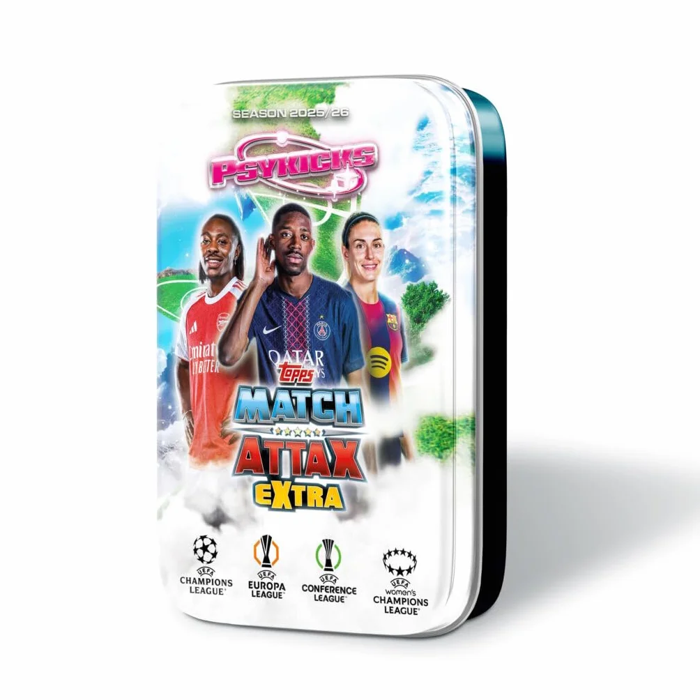 Topps UCC Match Attax Extra 2026 - Mega Tin - Goliaths - contiene 48 carte di cui 3 carte Goliaths LE.