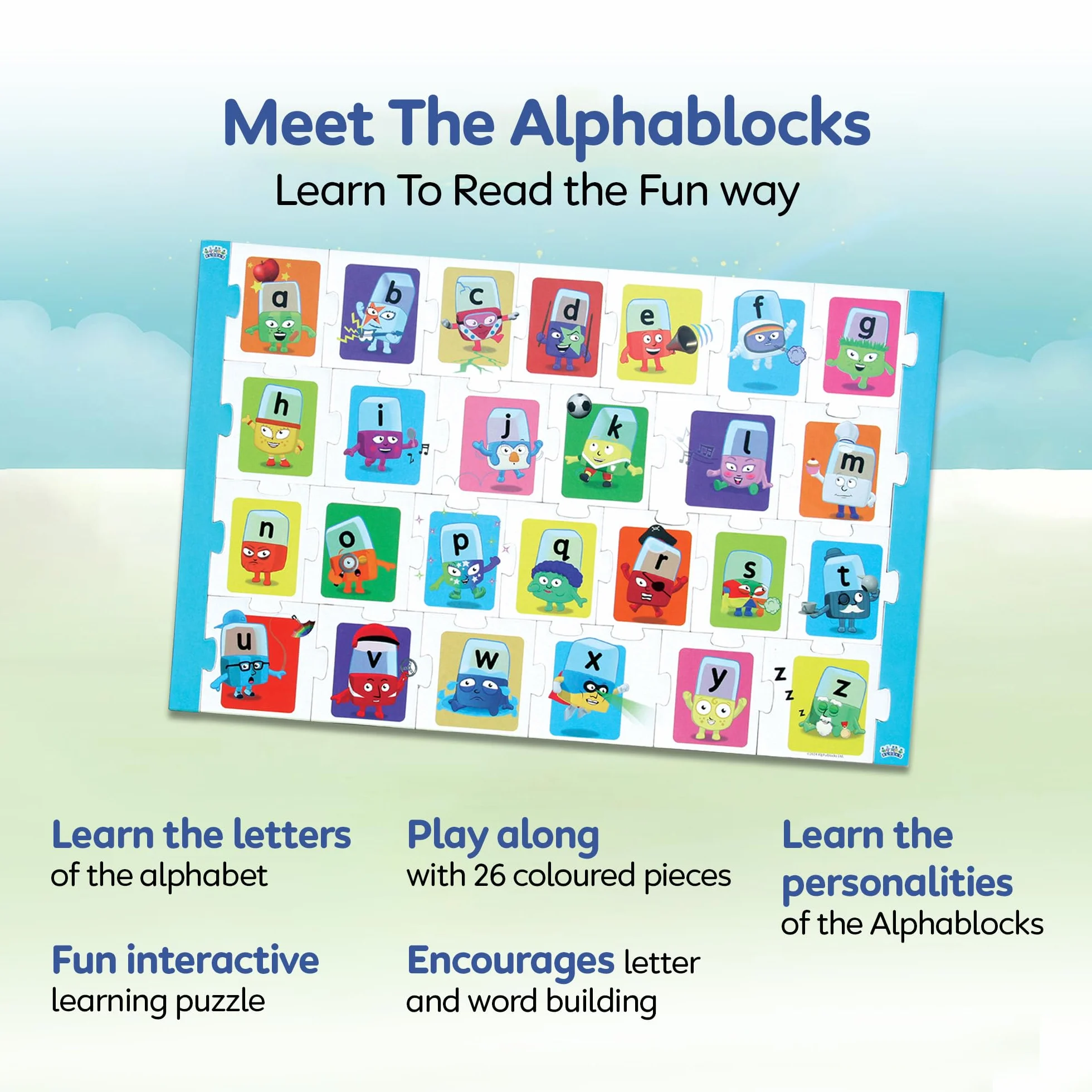 ALPHABLOCKS - AN26 - Jigword, Rainbow Multicolor