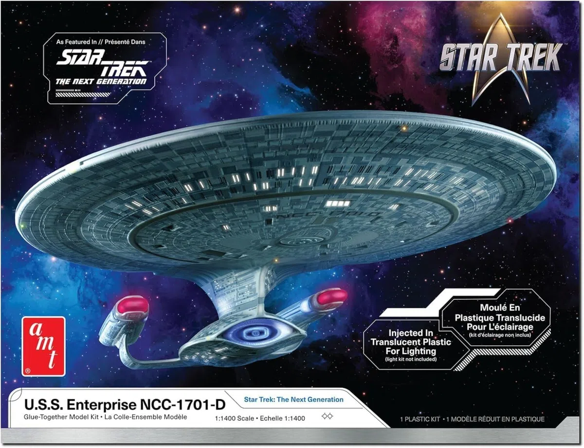 AMT Star Trek: la nuova generazione US Enterprise NCC-1701-D 1:1400 Kit modellino in scala 1:1400