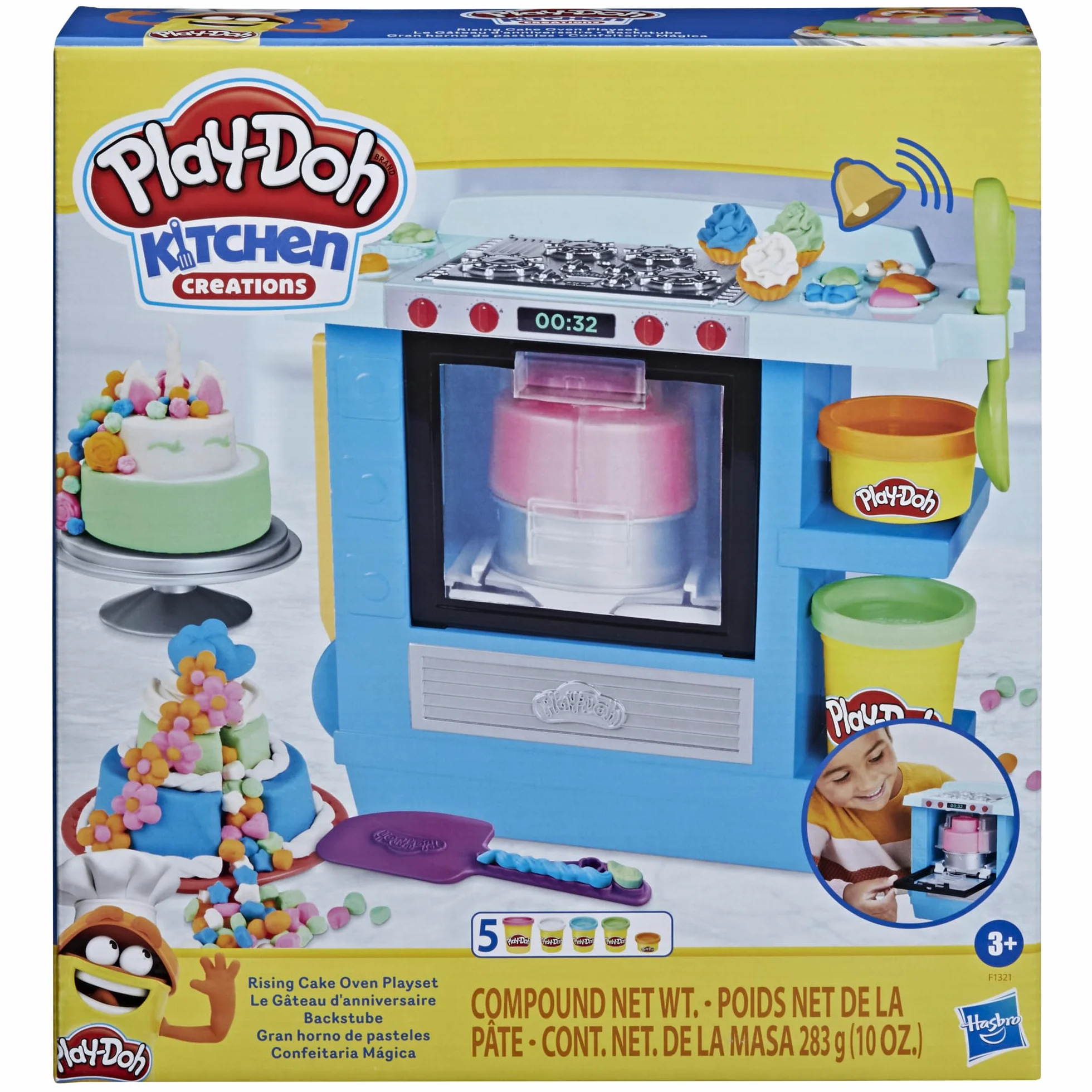 Play-Doh Hasbro Kitchen Creations - Playset Il Dolce Forno, Bambini dai 3 Anni in su, con 5 Colori di Pasta da Modellare Atossica