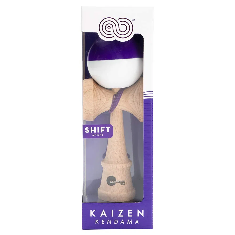 Kendama USA Kaizen Mezzo Split Kendamas Nova Shape Super Stick Paint Extra Incluso Viola