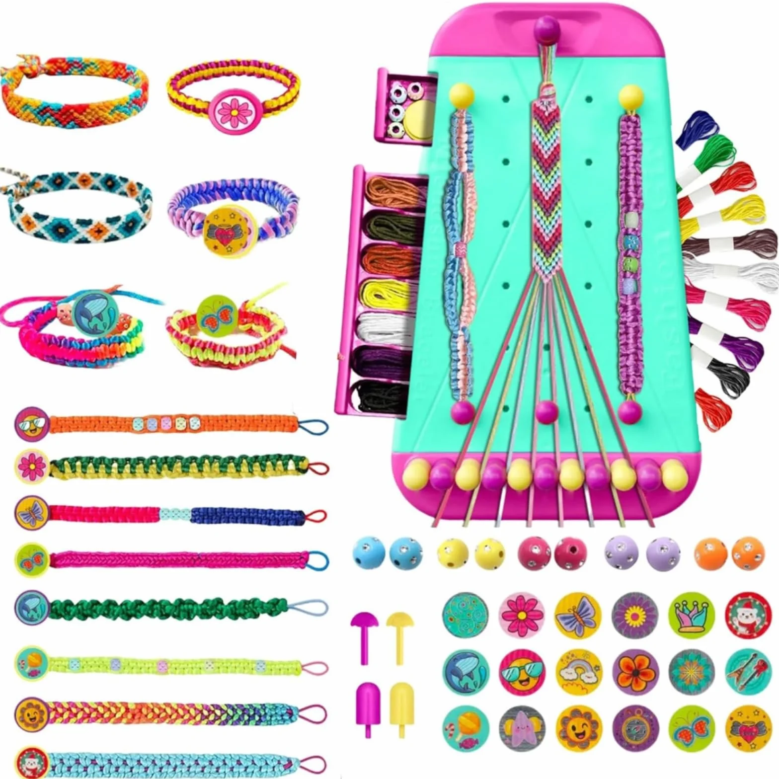 Felly Kit Braccialetti dell'Amicizia Fai-Da-Te per Bambina dai 6 ai 12 Anni, Arti e Mestieri Bracciali Creativi, Kit Creazione di Gioielli, Regalo di Compleanno Natale per Ragazza 8 9 10 11 12 Anni