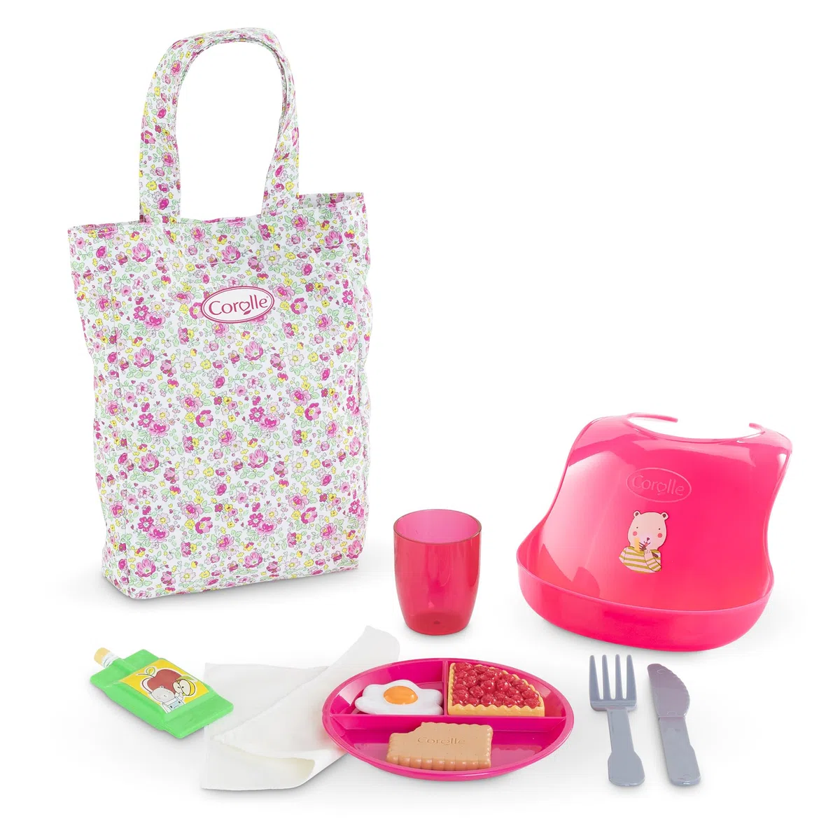 Accessoires poupon - COROLLE - Grand Coffret Repas - Pour poupon 36 et 42 cm - 11 accessoires - Des 2 ans