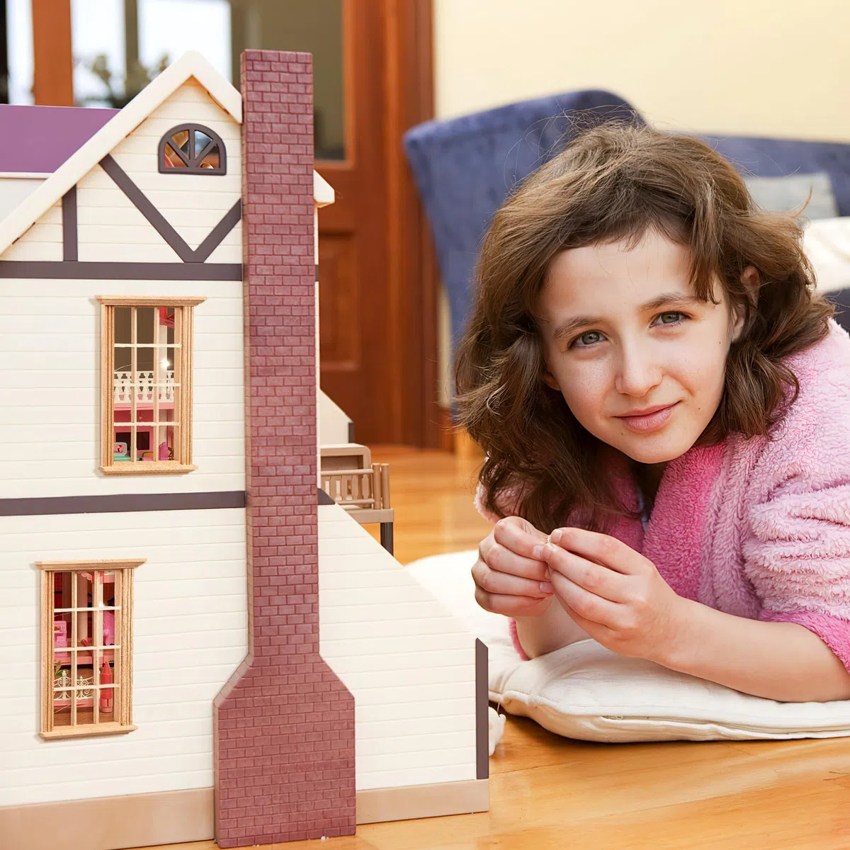 Housoutil Finestre in legno per mobili in miniatura: 2 pezzi Mini finestra telaio modello 1: 12 scala miniature finestra in legno - mini tapparelle fai da te accessori artigianali per case delle
