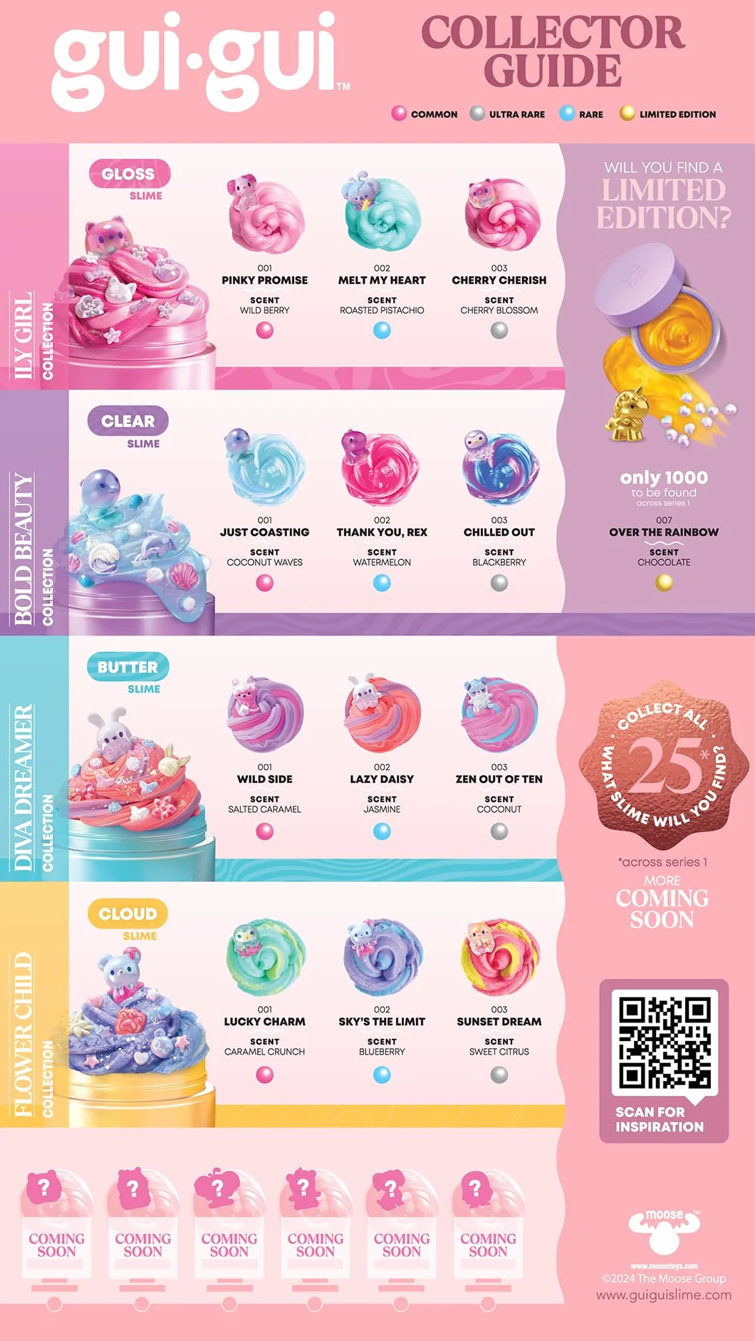 Gui Gui Butter Slime - Abbellisci e Fai Salire di Livello il Tuo Slime Con un GRANDE GLOW-UP - 13 Diversi Slime Profumati Gui Gui e 4 Texture Incredibili da Collezionare - Regali per Bambini e Ragazzi