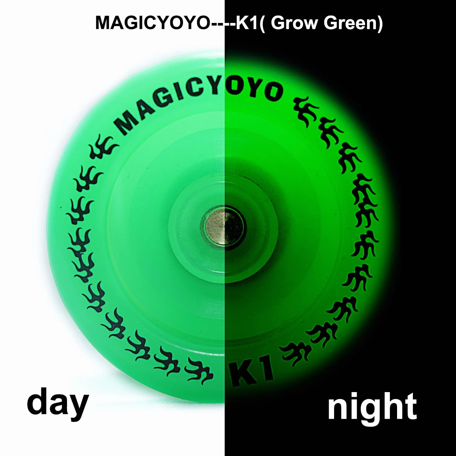 MAGICYOYO Yoyo Ball - Giocattolo professionale reattivo per bambini e adulti, per principianti, Yo Yo che si illumina al buio, Magic Yoyo K1-Plus con guanto Yo-Yo + borsa + corde Yo-yo