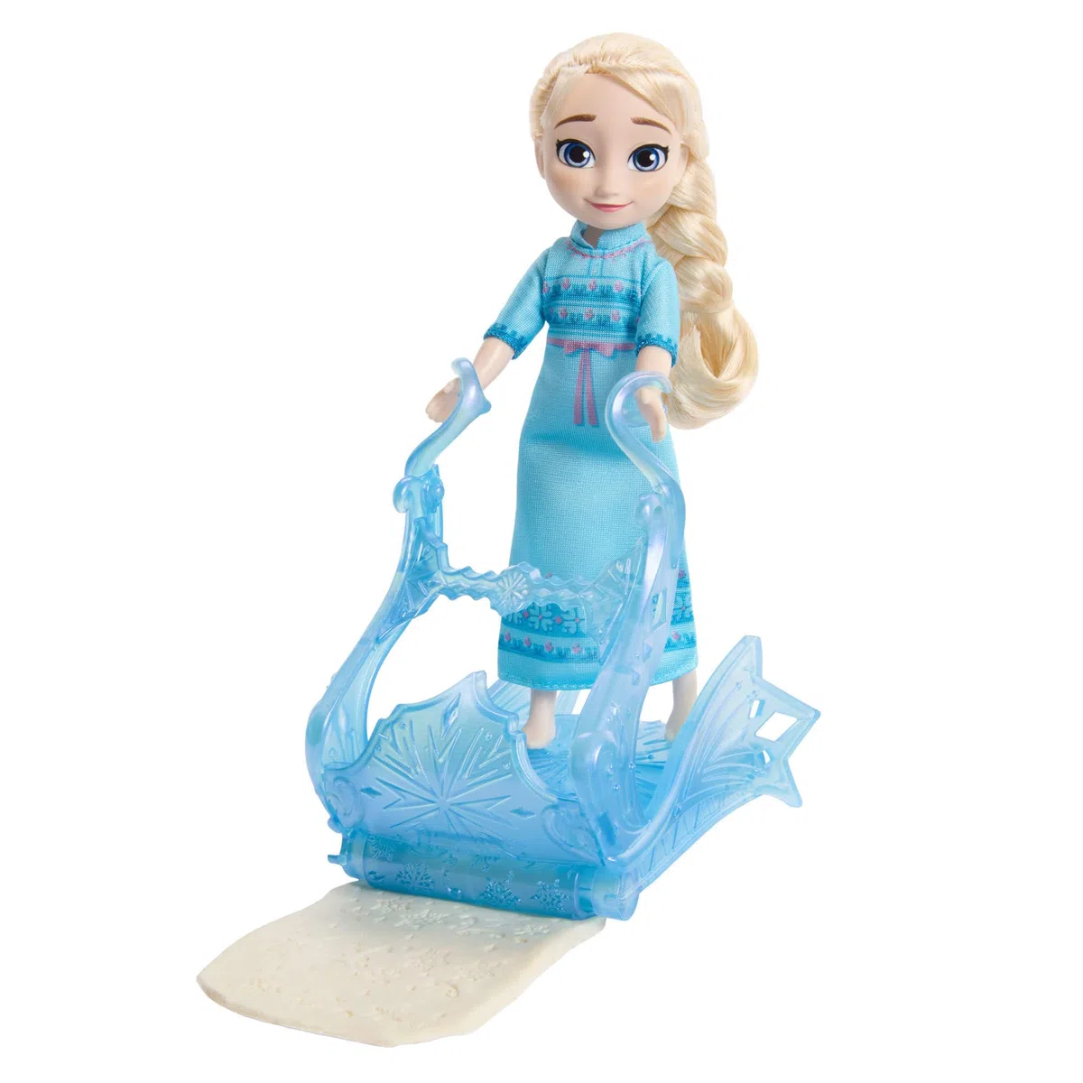 Mattel Disney Frozen - Parco Giochi delle Nevi, set ispirato al film con bambola Elsa in camicia da notte, pasta per modellare, stampo di Olaf, slitta e accessori inclusi, JJP87