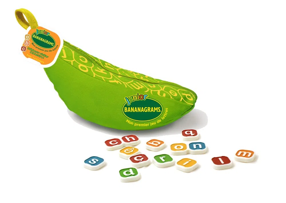 BANANAGRAMS il mio Primo Gioco di Lettere, 91098, Verde (Versione Francese)