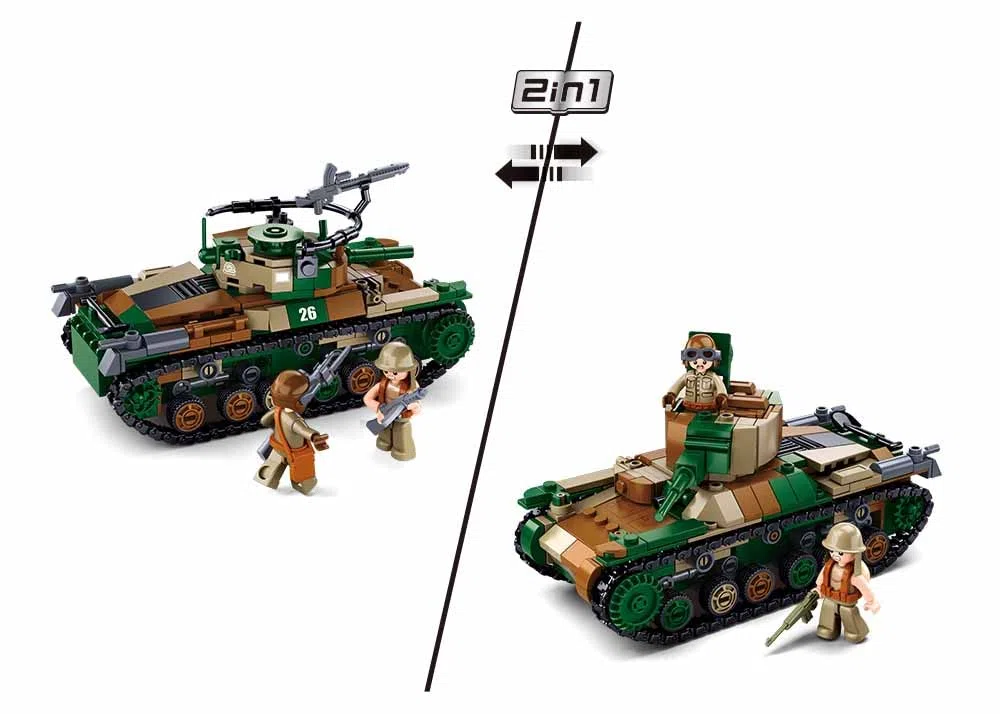 Sluban Klemmbausteine M38-B1107 WWII-Type 97 serbatoio medio
