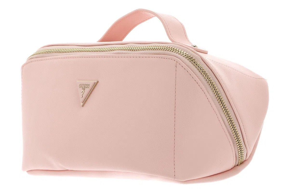 GUESS borsa trucco Make Up Case Pink rosa