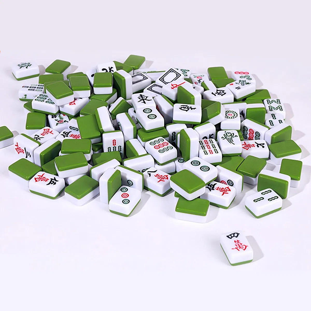 Mahjong Set di Giochi in Versione Cinese Tradizionale - 144 Tessere, Gioco da Tavolo da Viaggio, Classico Puntelli di Intrattenimento per Feste e Giochi di Società