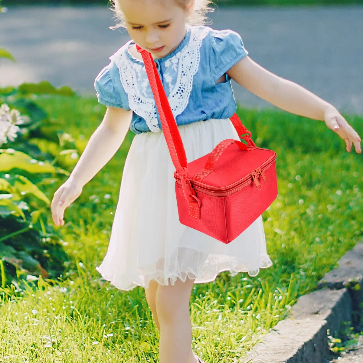 Borsa per FABA Raccontastorie con Scomparto per 1-2 FABA Personaggi Sonori Italiani, Custodia per il Trasporto per Cantastorie Bambini 0 a 6 anni e Storie Filastrocche Canzoni Personaggi, Rosso