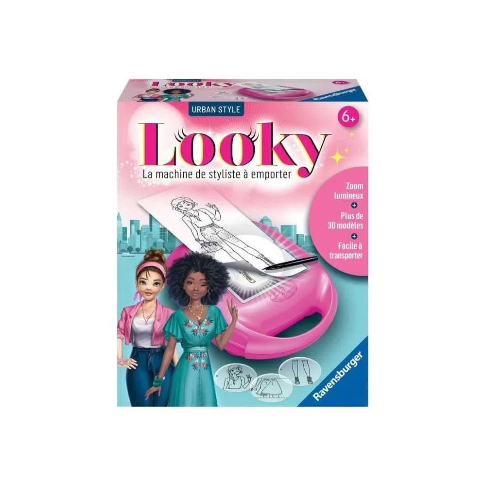 Ravensburger — Looky Midi Urban Style — Creative leisure — Fashion Design — Styling — Proiezione zoom — Attività rilassante e creativa — A partire dai 6 anni — 18149 anni — Versione francese