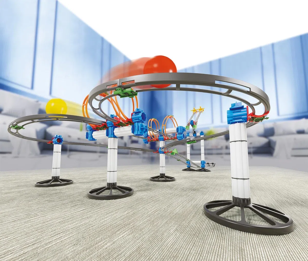 Quercetti 6605 Skyrail League, Multicolore, 166