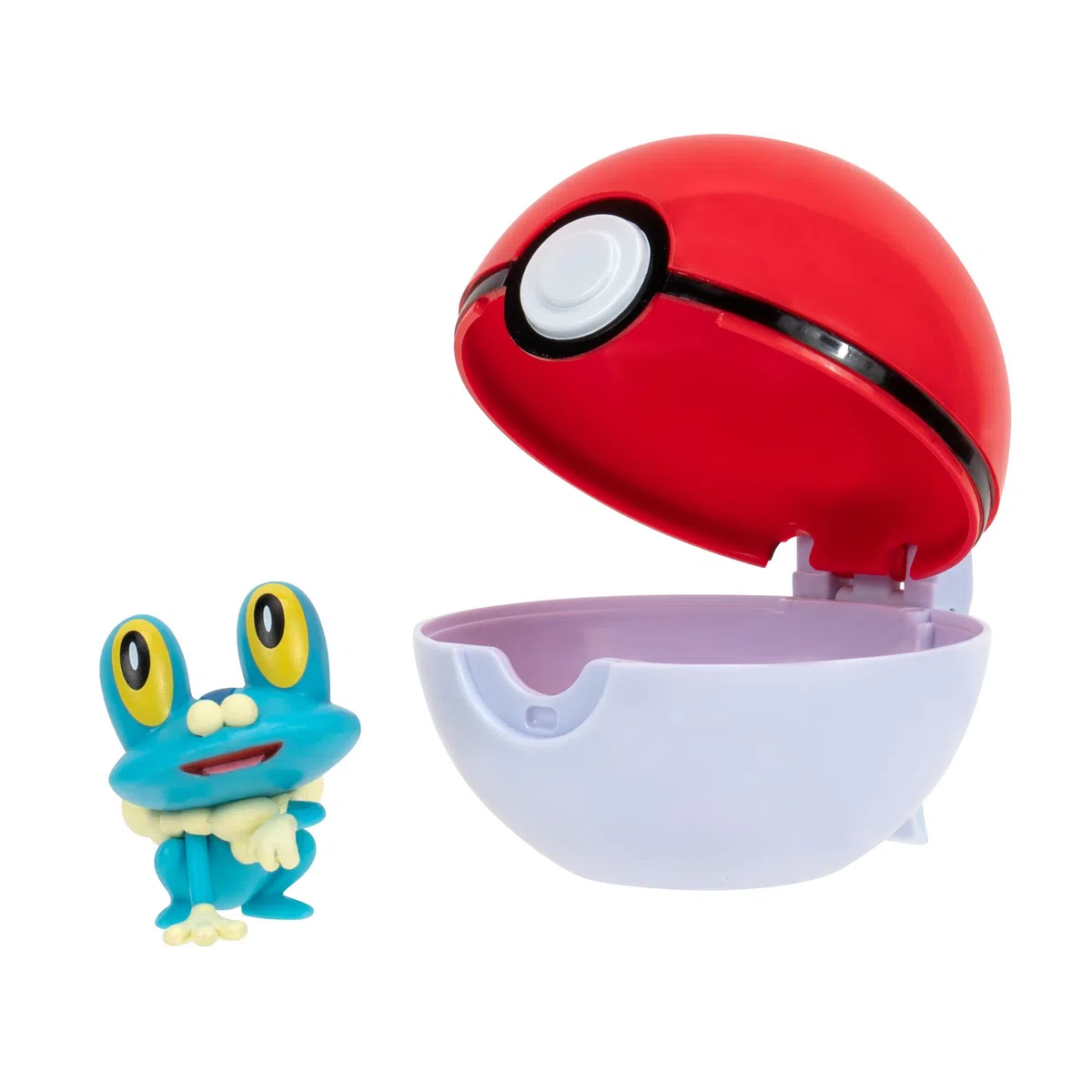 Pokémon PKW3133 – Clip'n'Go Poké Balls – Froxy & Pokéball Ufficiale Poké Ball con Personaggio di 5 cm