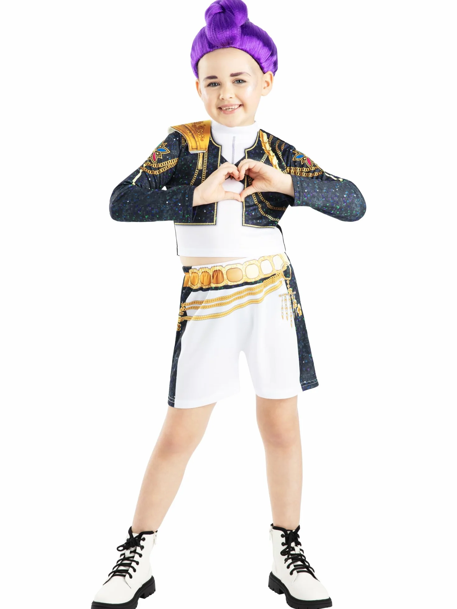 Rubies Official Netflix K-Pop Demon Hunters Rumi Golden Classic Child Costume, Kids Fancy Dress