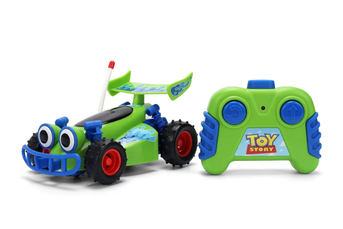Jada Disney Pixar Toy Story Auto telecomandata Buggy 14 cm, facile da usare, 2,4 GHz, 1 canale, giocattolo per bambini +2 anni (9336838314R00)