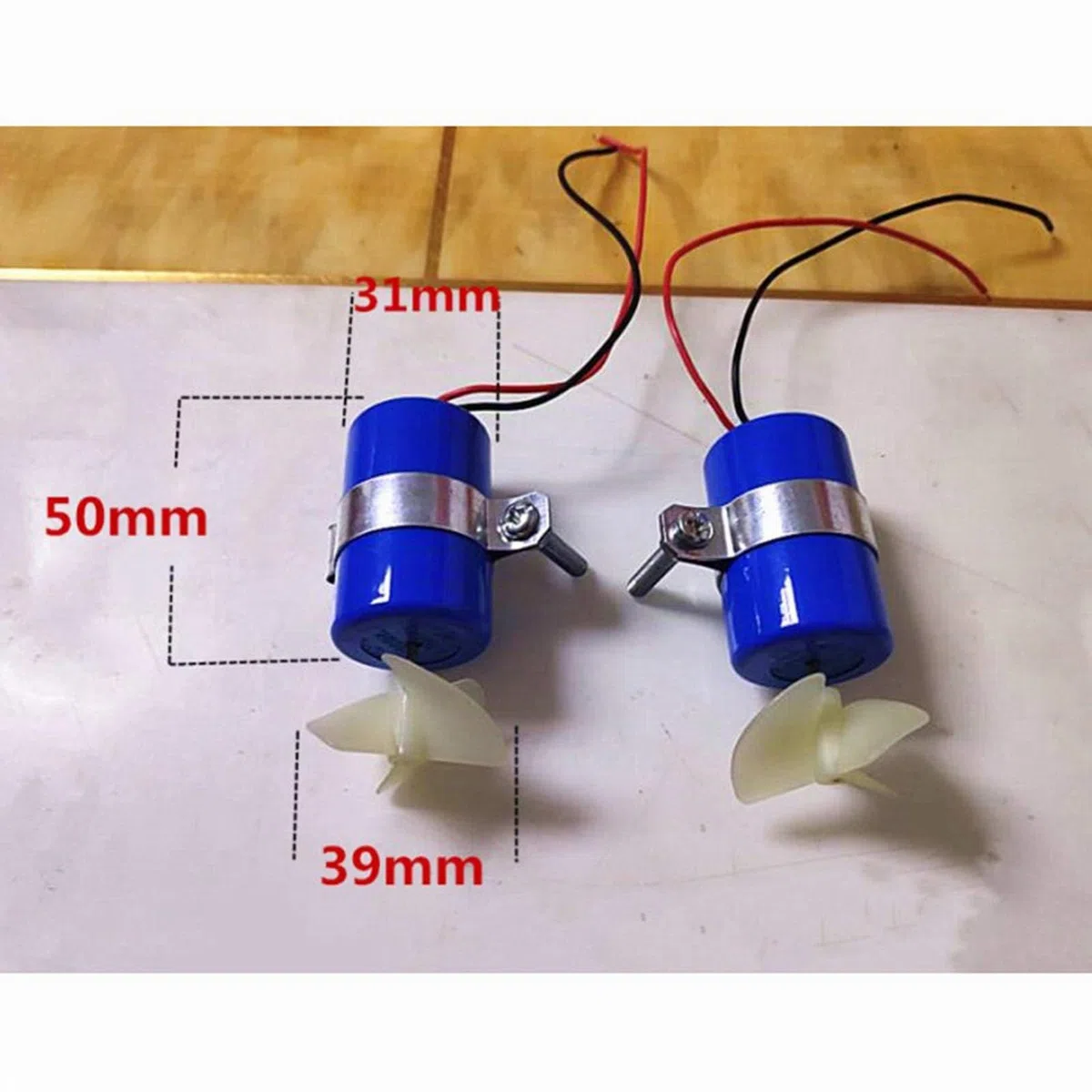 Elica a Motore subacqueo RC Jet Boat 7.4V 16800RPM CW CCW Elica a 3 Pale per Robot Micro ROV Fai da Te Accessori per Esche sottomarini per Barche