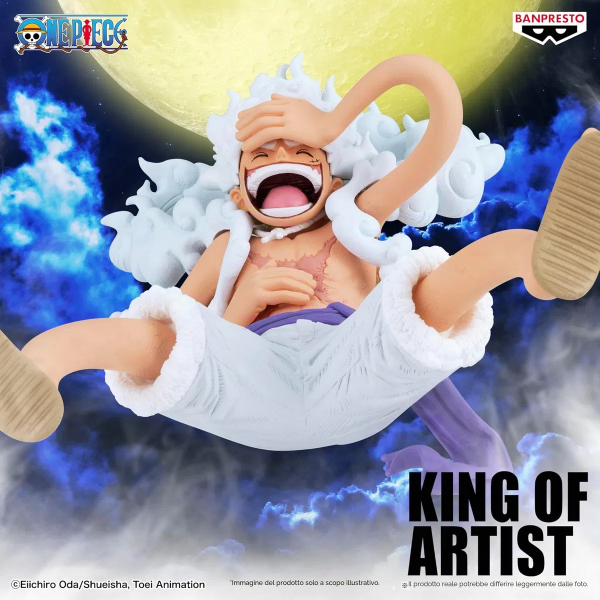 Banpresto Figura Azione Monkey D. Luffy Gear5 III One Piece - King of Artist 20 cm - BP30062P Multicolore - Figura da collezione - Ideale per gli appassionati di Anime