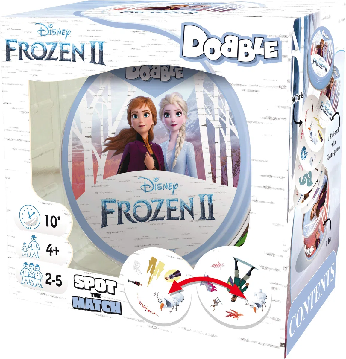 Asmodee , Dobble Frozen 2 , Card Game , Ages 6+ , 2-8 Players , 15 Minutes Playing Time