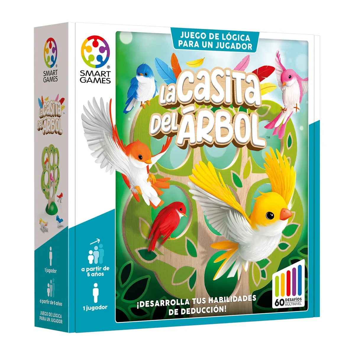 SmartGames - La Casa Dell'albero | Giochi Per Bambini Di 5 Anni O Più | Giochi Educativi Bambini 5 Anni O Più | Puzzle Bambini 60 Sfide | 1 Giocatore
