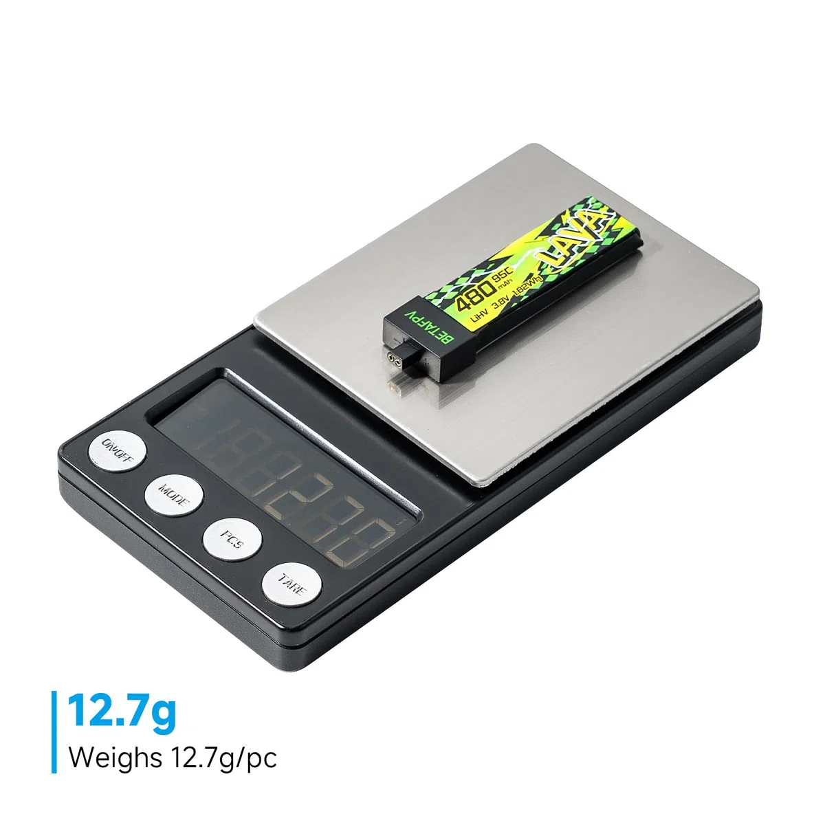 BETAFPV 4pcs LAVA II 1S 480mAh Battery 3.8V 95C LiHV Battery with BT2.0 Connector Compatible with 1-2S Tiny Whoop Drone Quadcopter Like Air75, Meteor75 Pro, Cetus Pro, Cetus X Brushless Drones