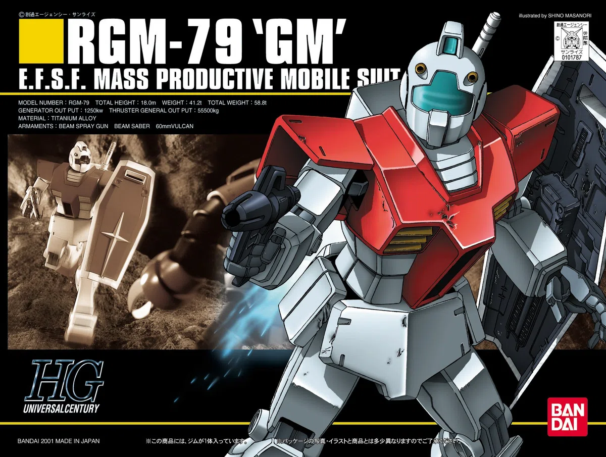 Bandai Hobby - HGUC 1/144#20 RGM-79 GM Modellino di Mobile Suit Gundam in Kit