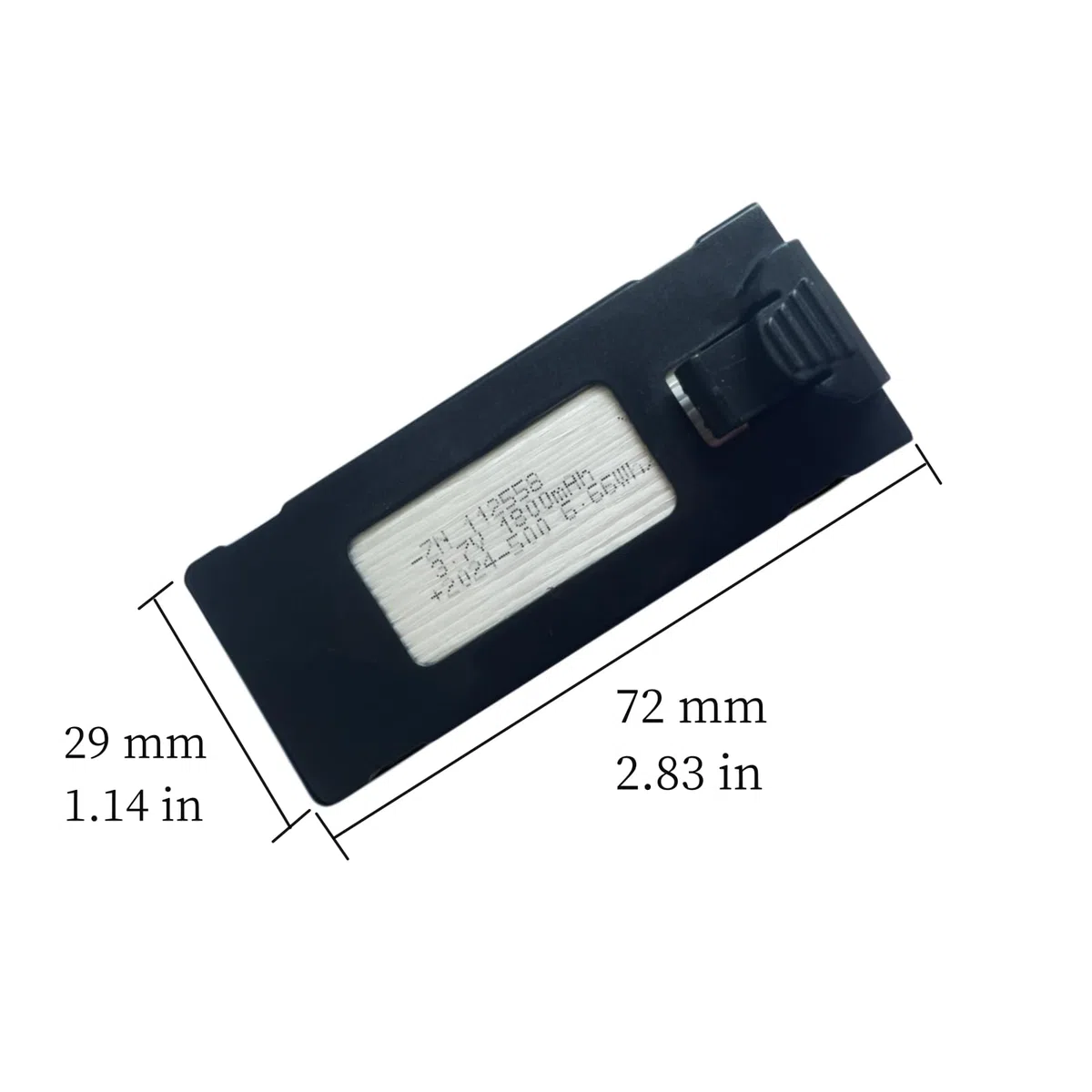 Batteria Ricaricabile da 3.7V 1800mAh per E88 E88PRO E99 E99PRO E525 P1 P5 K3 P15 P15PRO LS-S1S A88 Drone Batteria Quadcopter Batteria con cavo di ricarica USB (3 pezzi)