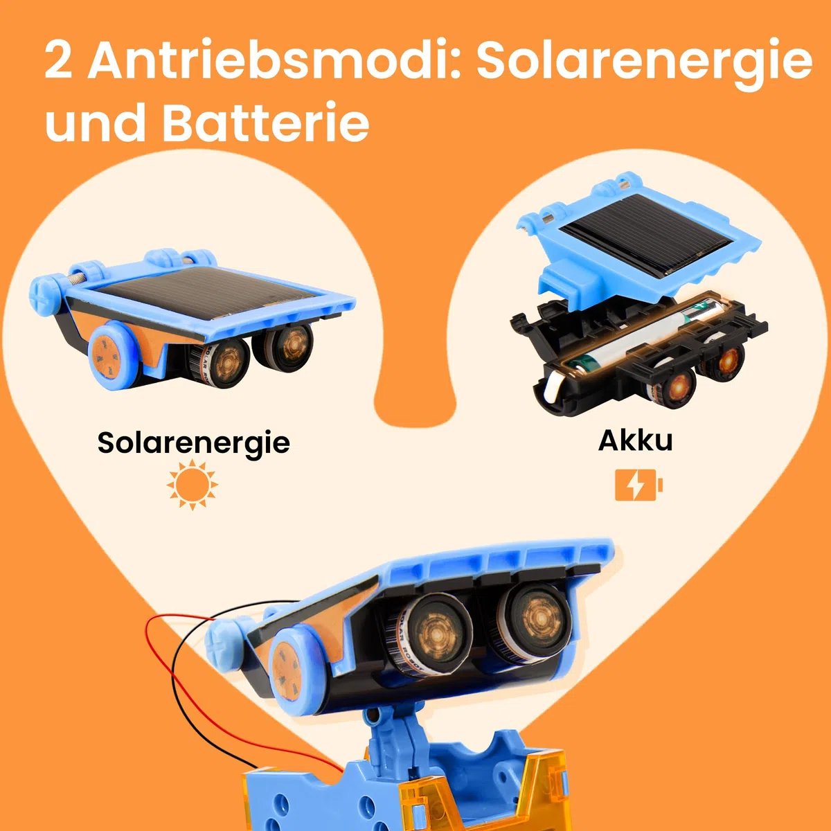 Sillbird Giocattoli Robot Solari per Bambini, 12 in 1 Dual Drive alimentato a Energia Solare e Cellulare, kit di Esperimenti Educativi STEM per Ragazzi e ragazze di età 8-12 (190 pezzi)