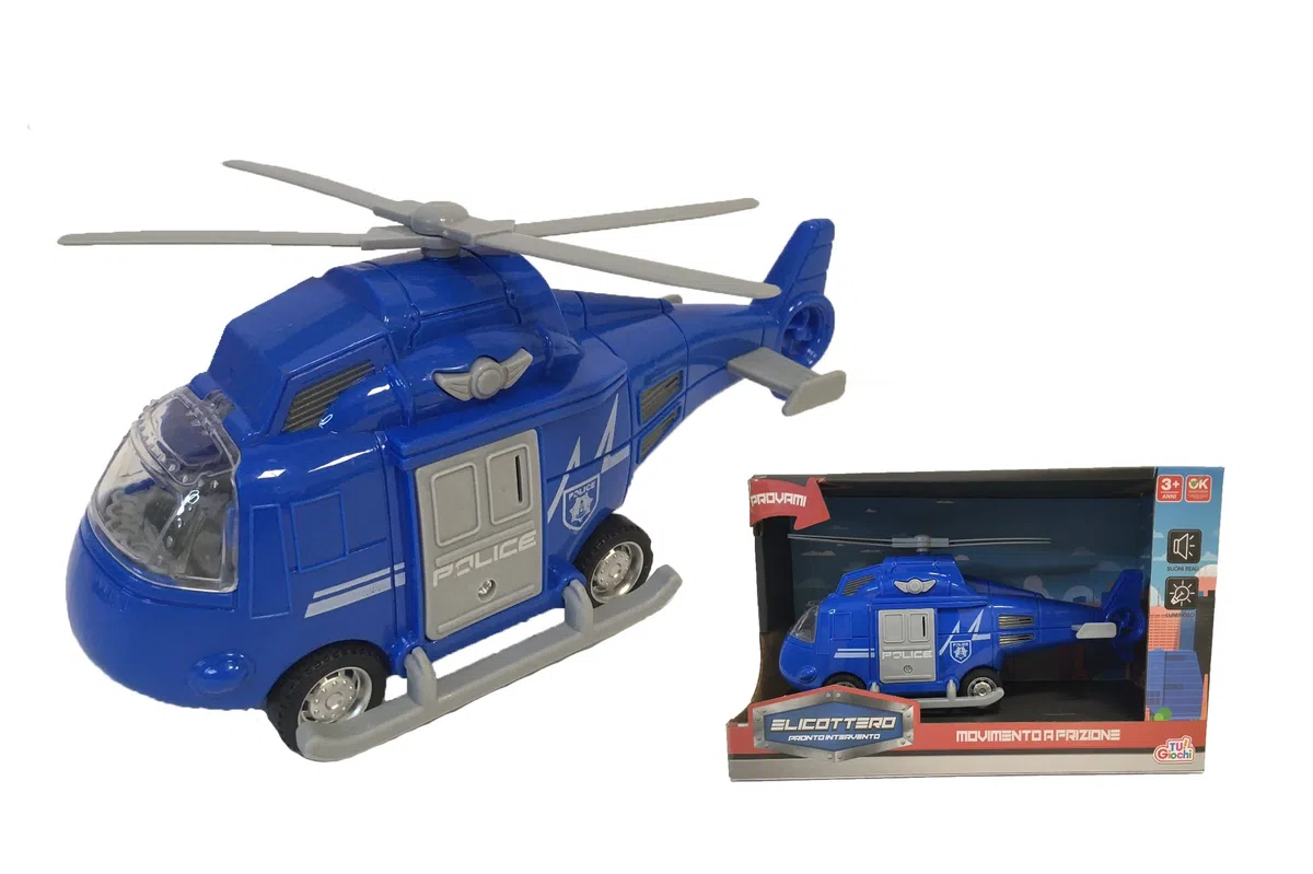 Elicottero Aereo Giocattolo con Luci e Suoni Movimento a Frizione Elicottero Soccorso Polizia Pompieri Aereo Giocattolo con Ruote Ambulanza Pronto Intervento Aereoplano Jumbo Jet Giocattolo con Luci