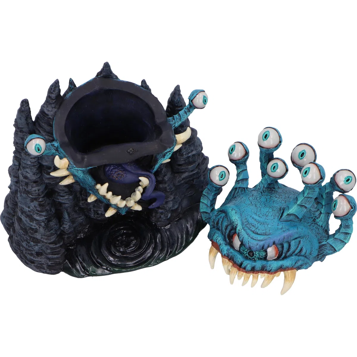 Nemesis Now Dungeons & Dragons Beholder - Scatola per dadi in resina, 15 cm, prodotto ufficiale D&D, design unico, in resina di alta qualità, accuratamente dipinta a mano