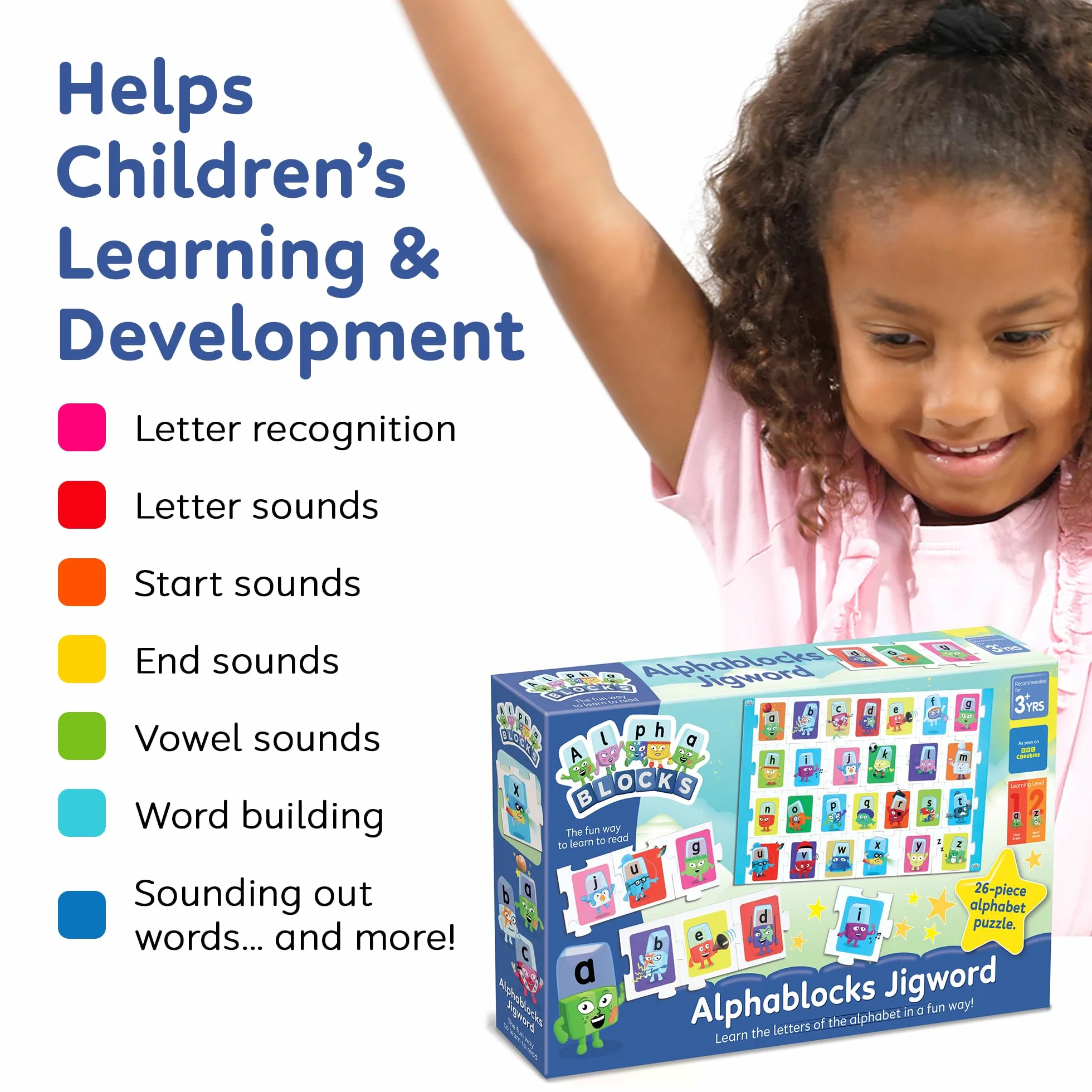 ALPHABLOCKS - AN26 - Jigword, Rainbow Multicolor