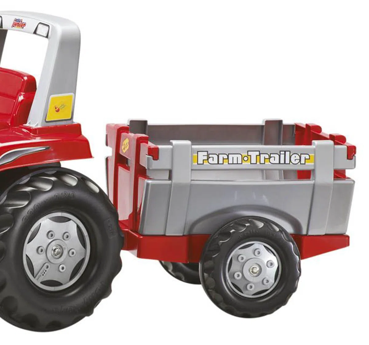 Rolly Toys 122097 - Rimorchio Farm Trailer, Rosso/Grigio