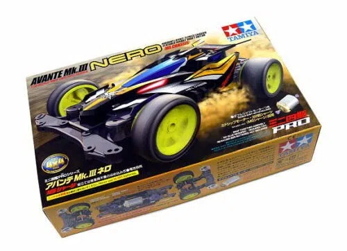 per Tamiya 18627 Mini 4WD Avante MK.III Nero 1/32 Kit Montaggio Originale