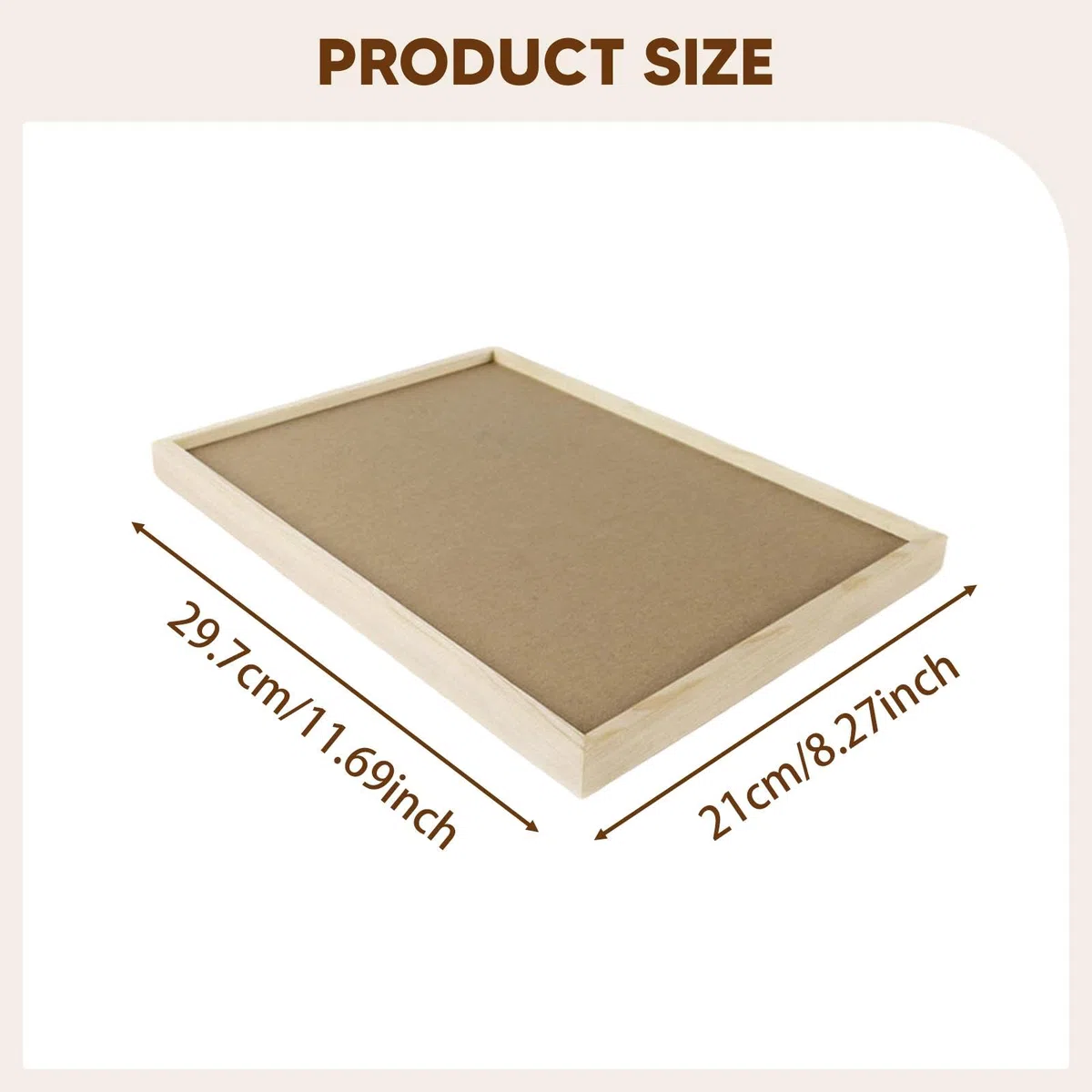 Base per Diorama in Legno di faggio, Piattaforma per modellismo, assemblaggio per progetti espositivi, Forniture per Miniature, Vassoio per Tavolo da, 21 Cmx29.7 Cm