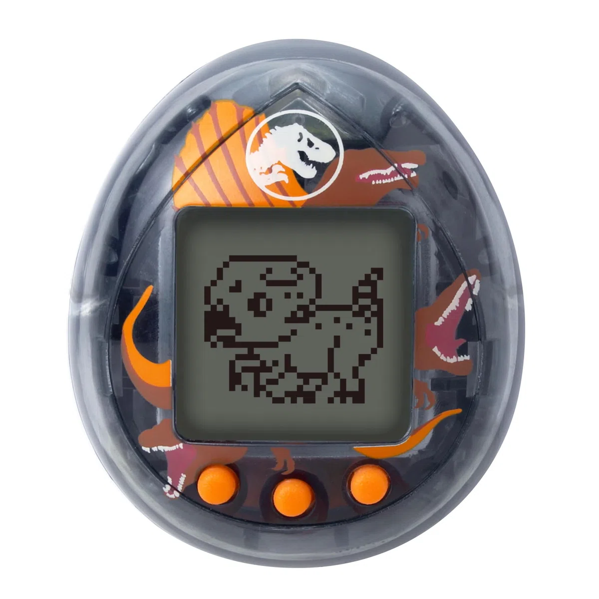 Bandai - Tamagotchi nano Jurassic Brown - Versione Marrone Dino Spinosaurus - Tamagotchi Animale Interattivo - Piccolo formato nano Dinosauro Virtuale da allevare - Giocattolo per bambini 8+ - NT90997