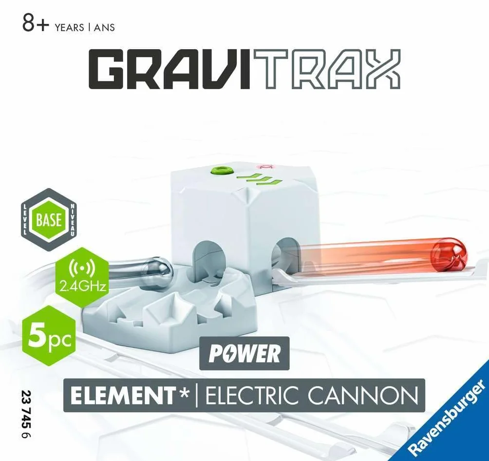 Cannone elettrico Ravensburger GraviTrax POWER Element 23745 - prolunga elettronica per la tua pista da baseball - giocattoli da corsa e da costruzione in marmo a partire da 8 anni