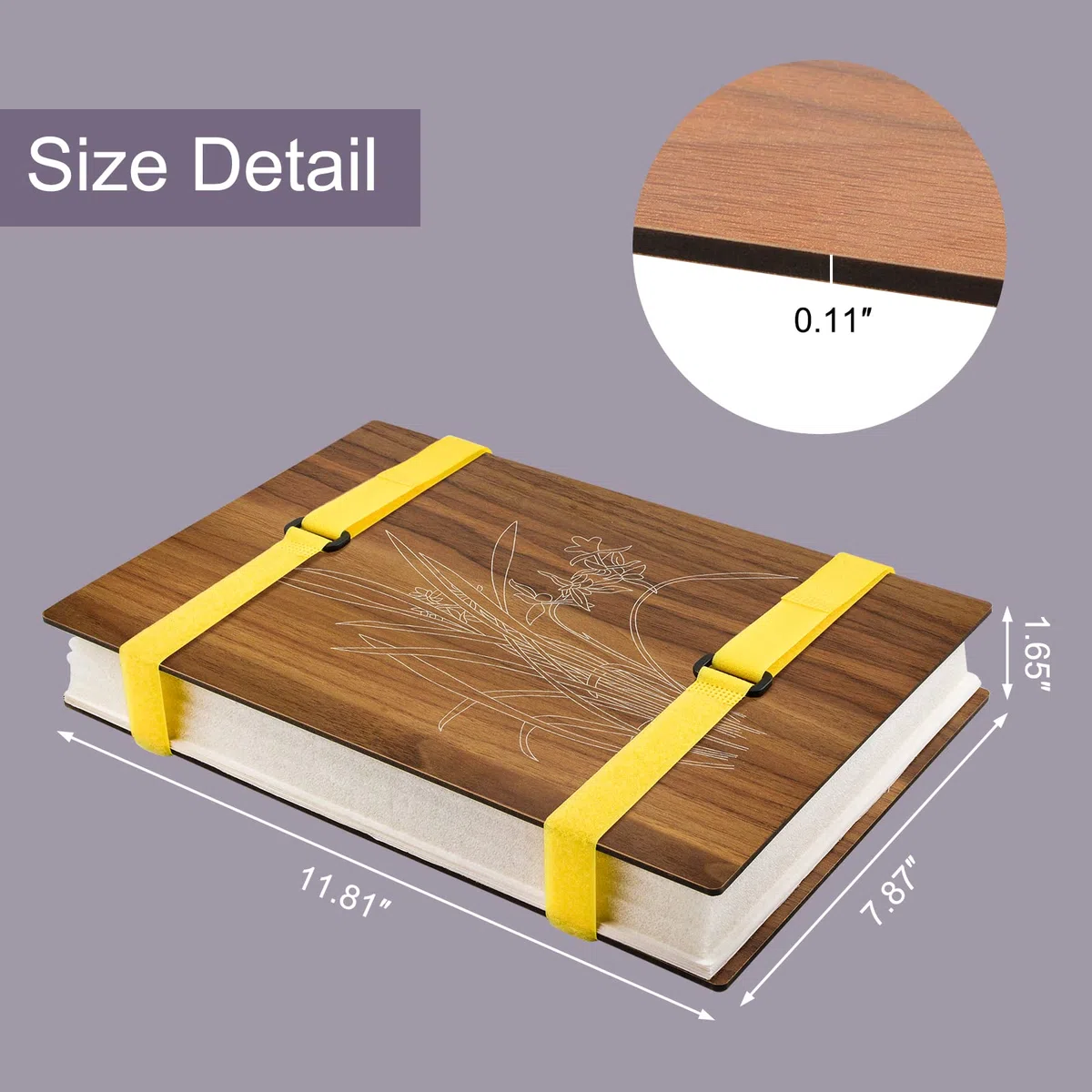 WANDIC Kit di stampa per fiori, avanzato per piante, grande kit di arte in legno per fai da te, esemplari di artigianato all'aperto, orchidea