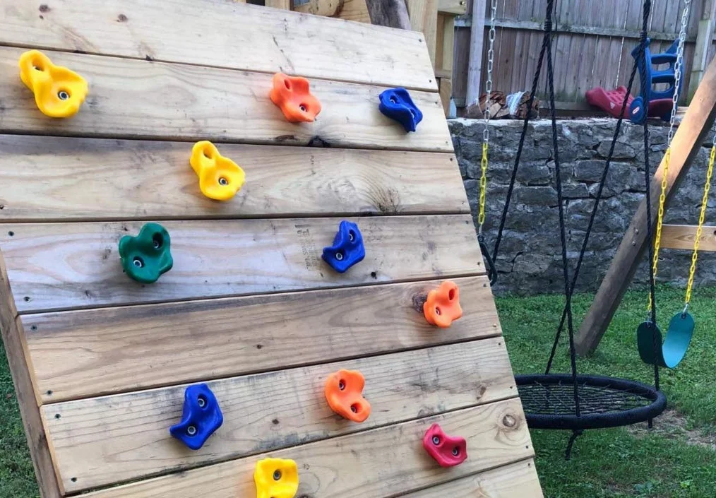 KINSPORY Prese Arrampicata Bambini, 10 Pezzi Prese d'arrampicata per pareti, Colorati, Incluso Materiale di Fissaggio, con Set di Viti