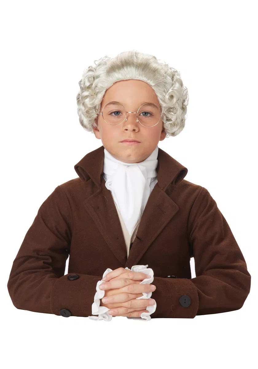 California Costumes Parrucca coloniale Bambino