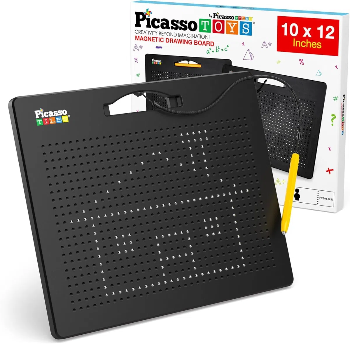 Picasso Toys PTB01 Lavagna da Disegno Magnetica, 30,5 x 25,4 cm, Grande Taglia, 748, per Tablet, Lavagna per Scrivere, Giocattolo educativo, Kit di apprendimento Aperto, Sviluppo del Cervello per