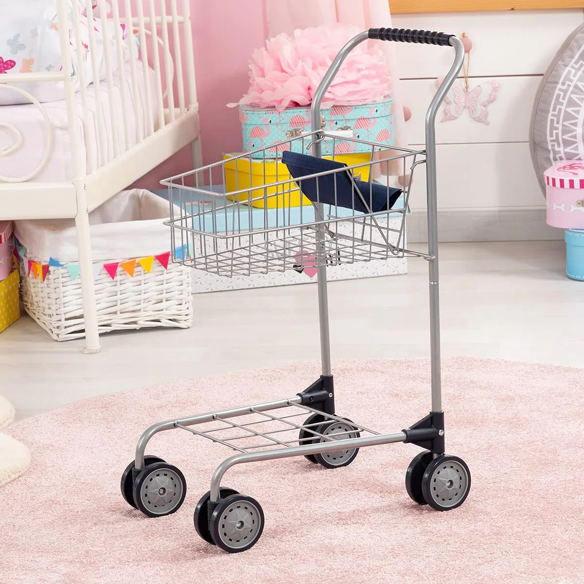 Bayer Design 75001AA - Carrello della Spesa di Metallo per Bambini