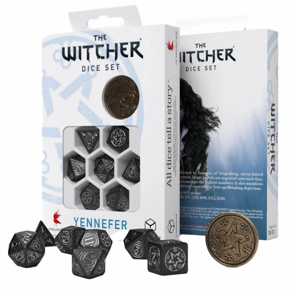 Q-Workshop WYE37 - The Witcher Dice Set: Yennefer - The Obsidian Star (7), 295 x 295 x 85 mm