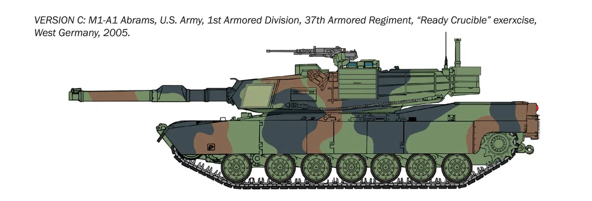 Italeri 35108 M1A1 Abrams War Thunder Edition, scala 1:35, Plastic Model Kit/Modello in plastica da montare