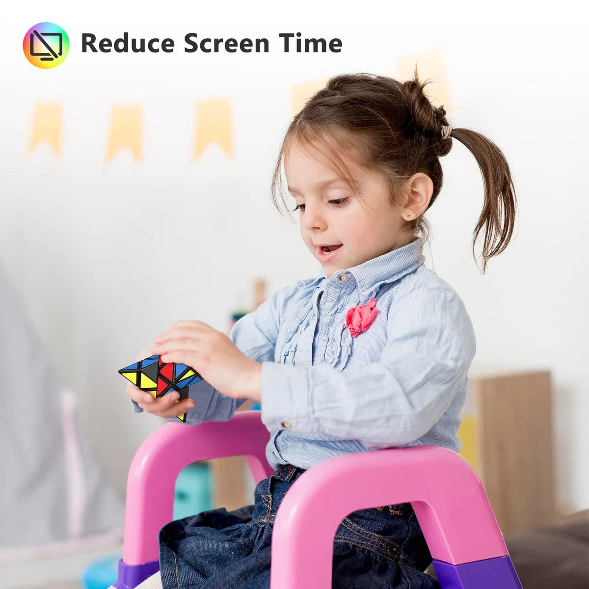 Vdealen Cubo Magico 2x2 3x3 4x4 Piramide Megaminx Snake Rainbow Ball Magic Cube, Lisci Speed Cube Puzzle Cubo di Velocità, Regalo per Bambini Adolescenti Adulti(7 Pacchetto)